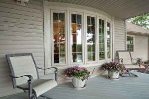 Bay window over deck