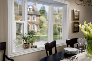 Bay window in dinning room