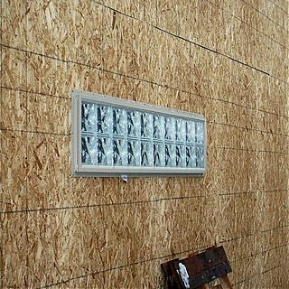 new construction house with glass block installation
